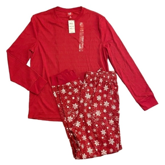 Macy’s Family PJs Snowflake Jogger PJ Set NWT - Picture 1 of 6